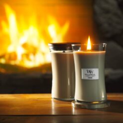 WoodWick küünal Large klaasis
